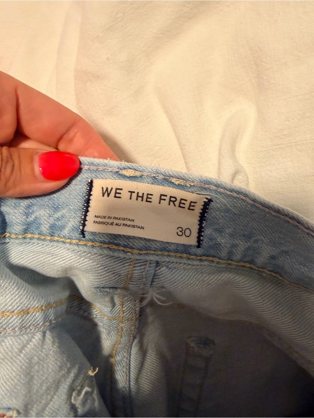 NWOT We The Free Light Blue Denim Jean Shorts - Picture 5 of 8